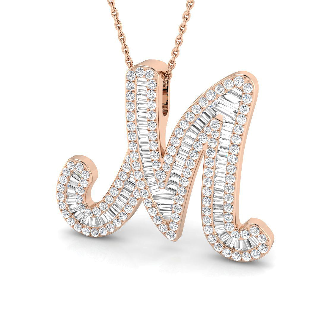 Initials Diamond Ring 0.63ct–1.46ct – SP5002-M – 18k Rose Gold