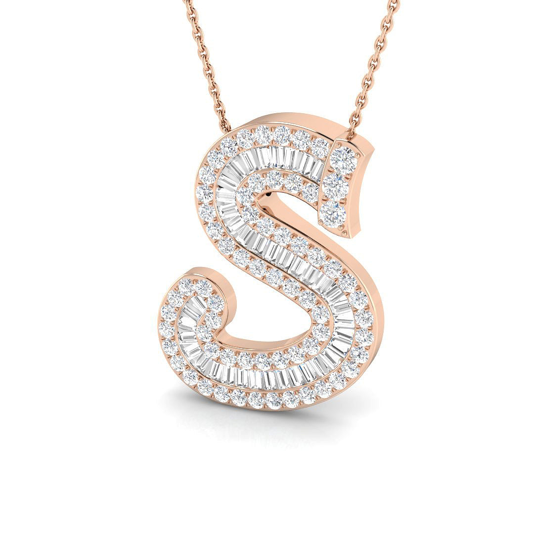 Initials Diamond Ring 0.44ct–1.53ct – SP5002-S – 18k Rose Gold
