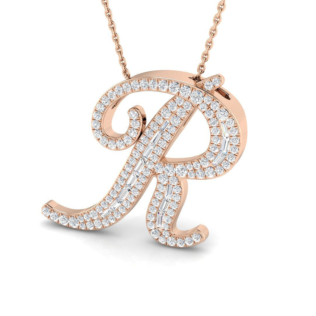 Initials Diamond Ring 0.8ct – SP5500-R – 18k Rose Gold