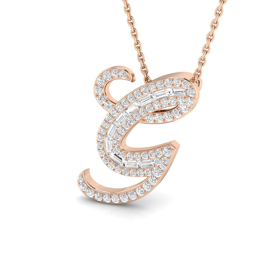 Initials Diamond Ring 0.4ct – SP5504-G – 18k Rose Gold