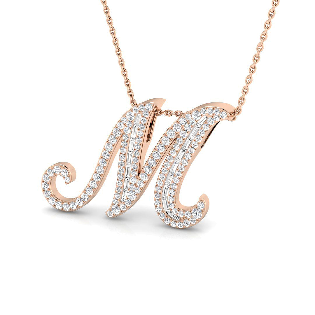 Initials Diamond Ring 0.67ct – SP5504-M – 18k Rose Gold