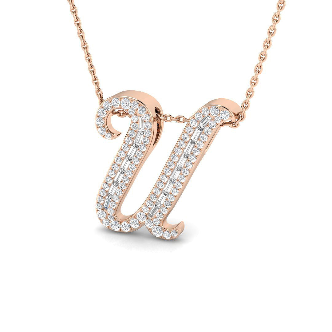 Initials Diamond Ring 0.49ct – SP5504-U – 18k Rose Gold