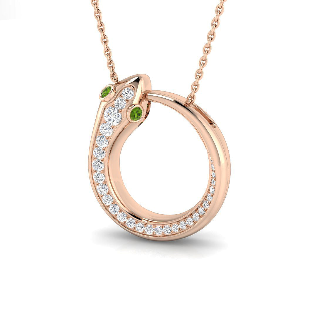 Shape Diamond Ring 0.29ct – SP5530~GRN – 18k Rose Gold
