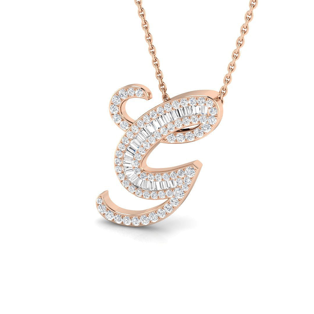 Initials Diamond Ring 0.41ct – SP5543-G – 18k Rose Gold