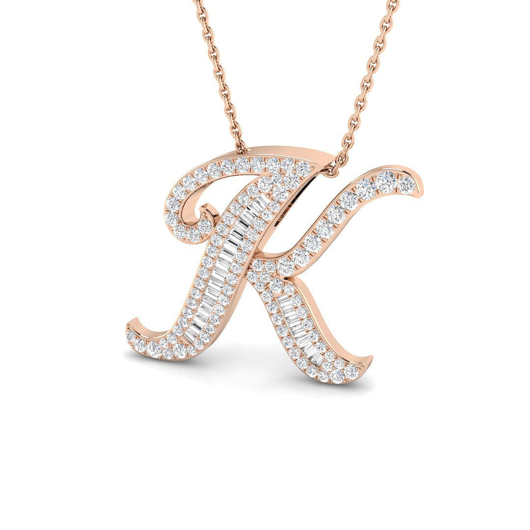 Initials Diamond Ring 0.5ct – SP5543-K – 18k Rose Gold
