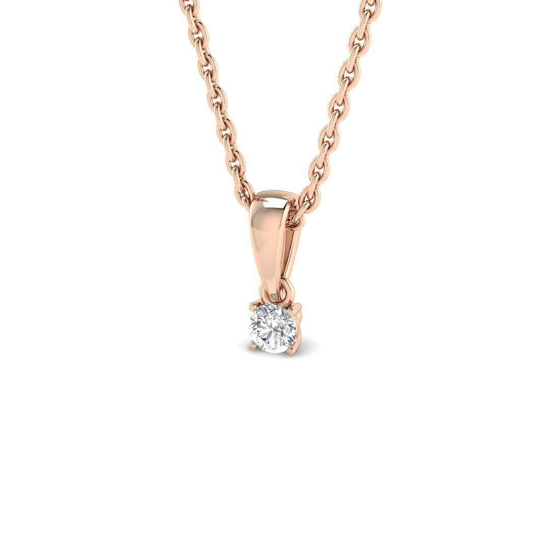 Solitaire Diamond Ring 0.04ct – SP5565 – 18k Rose Gold