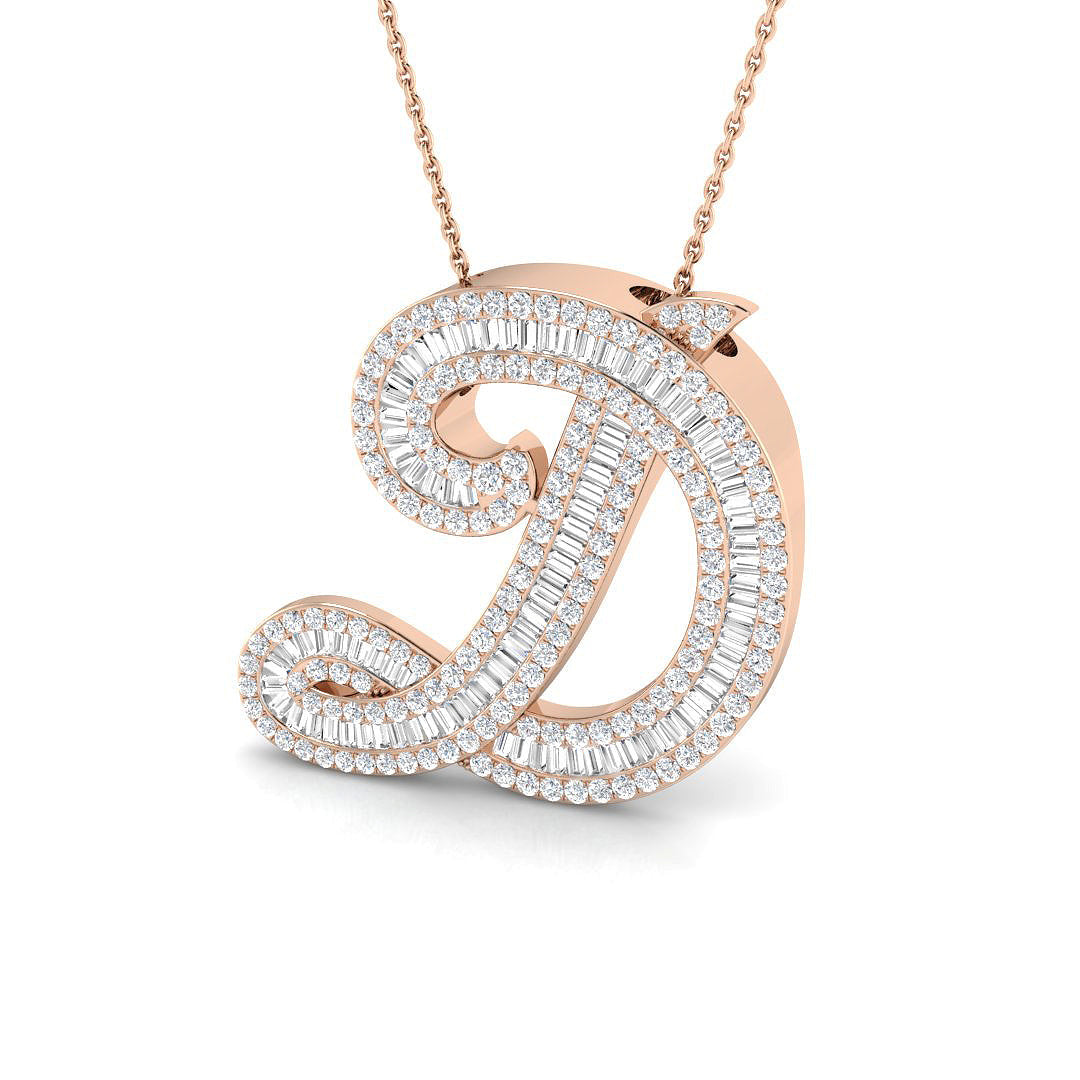 Initials Diamond Ring 1.04ct–1.93ct – SP5517-D – 18k Rose Gold