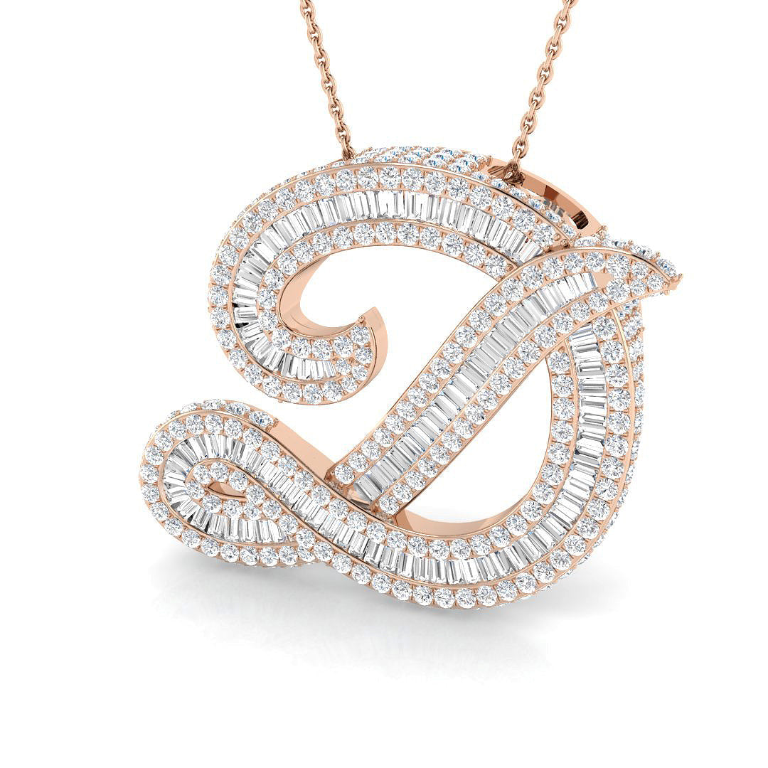 Initials Diamond Ring 3.47ct – SP5704 – 18k Rose Gold