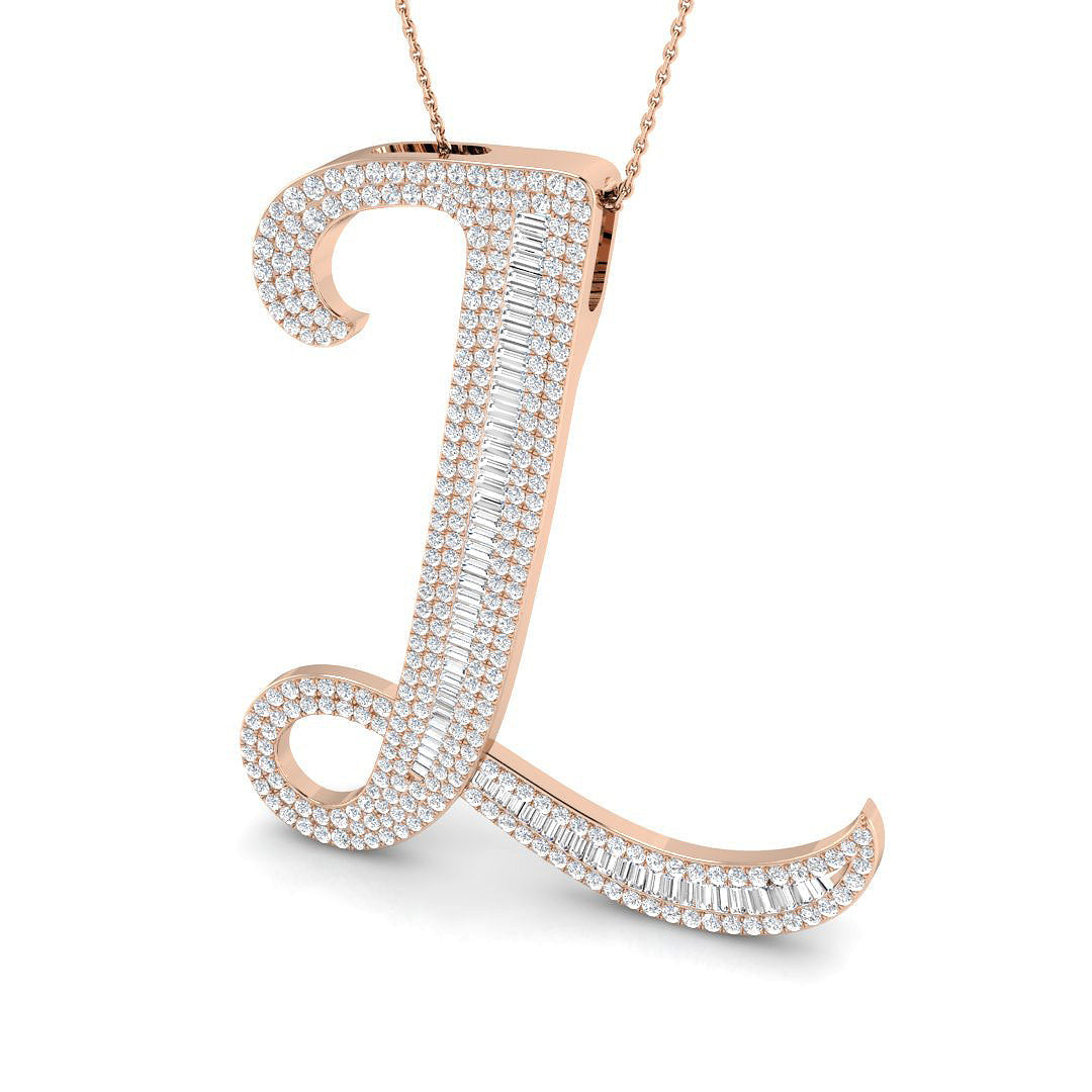 Initials Diamond Ring 3.32ct – SP5823 – 18k Rose Gold