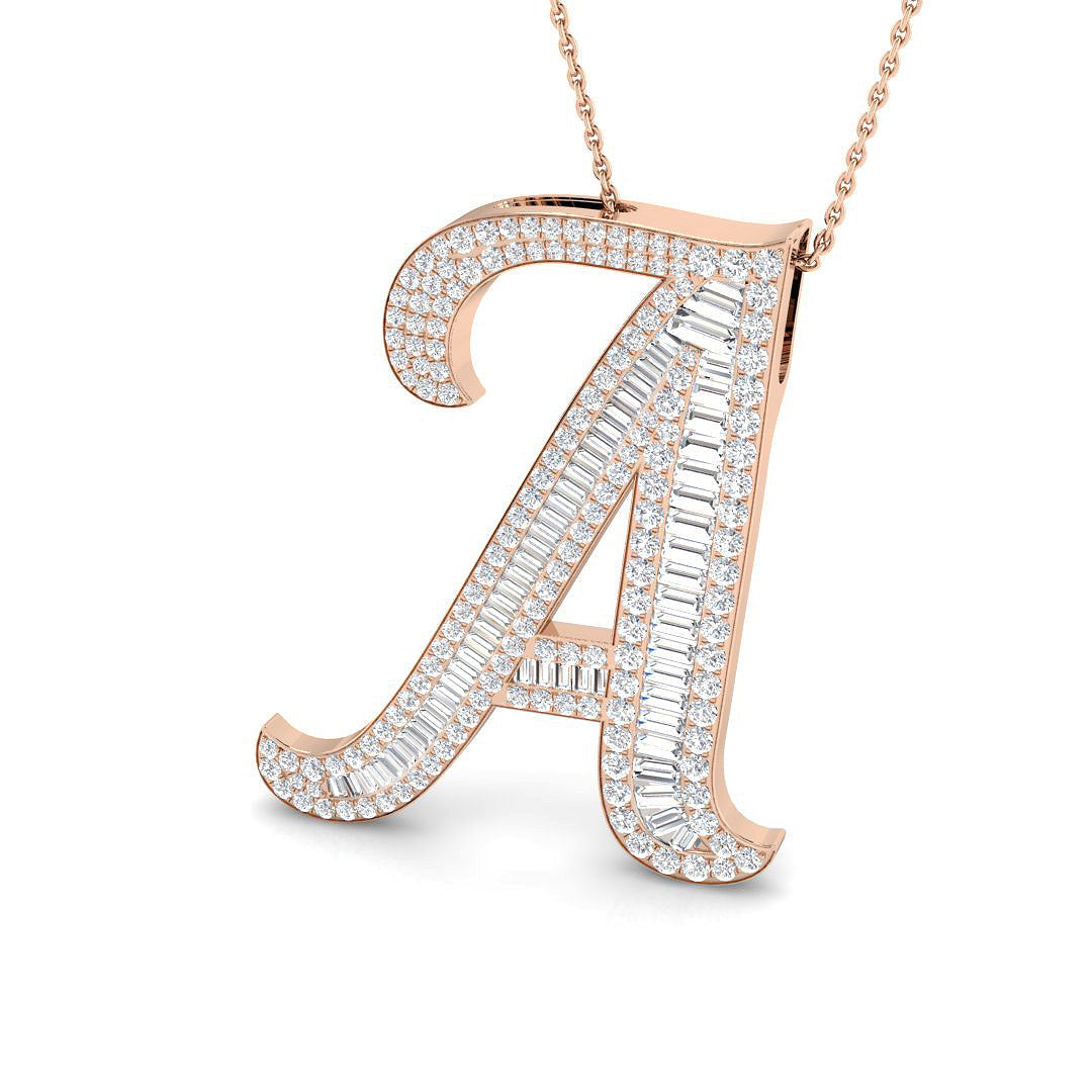 Initials Diamond Ring 2.42ct – SP5867-A – 18k Rose Gold