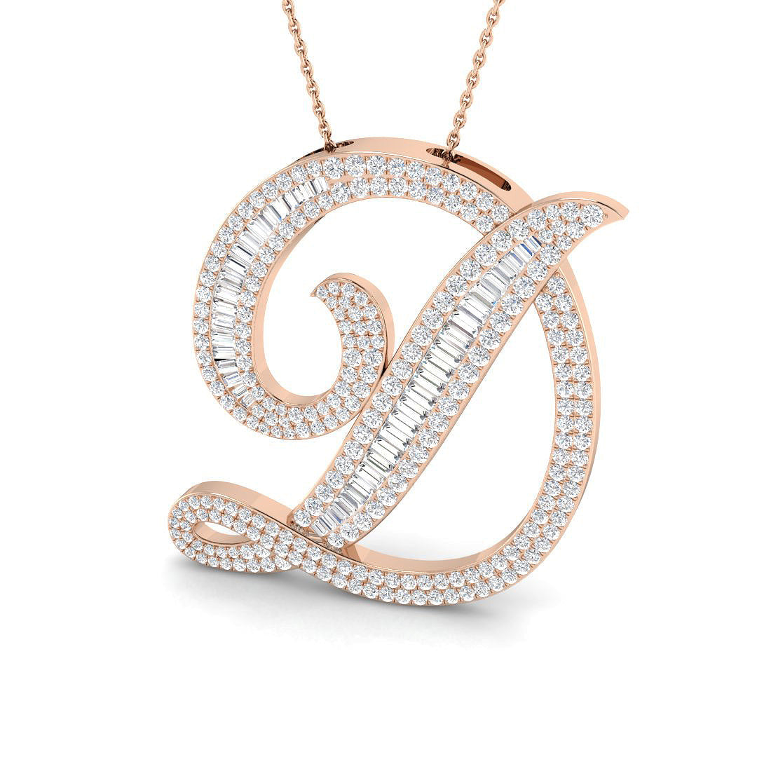 Initials Diamond Ring 2.54ct – SP5867-D – 18k Rose Gold