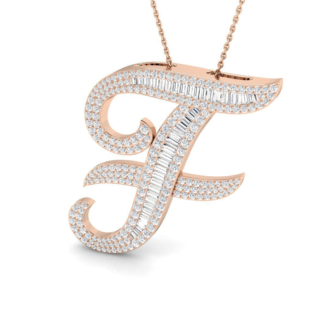 Initials Diamond Ring 2.22ct – SP5867-F – 18k Rose Gold
