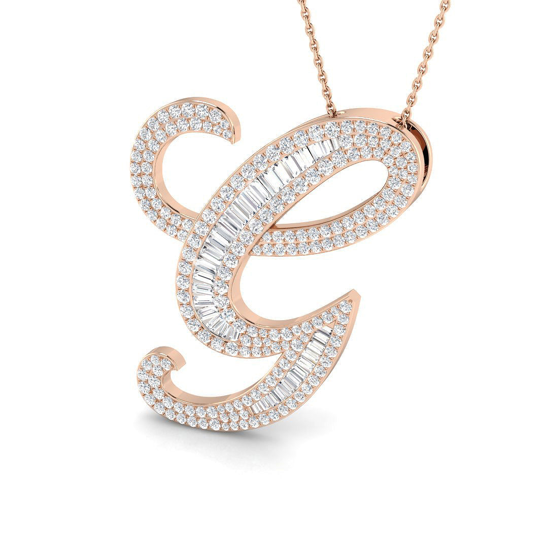 Initials Diamond Ring 2.18ct – SP5867-G – 18k Rose Gold