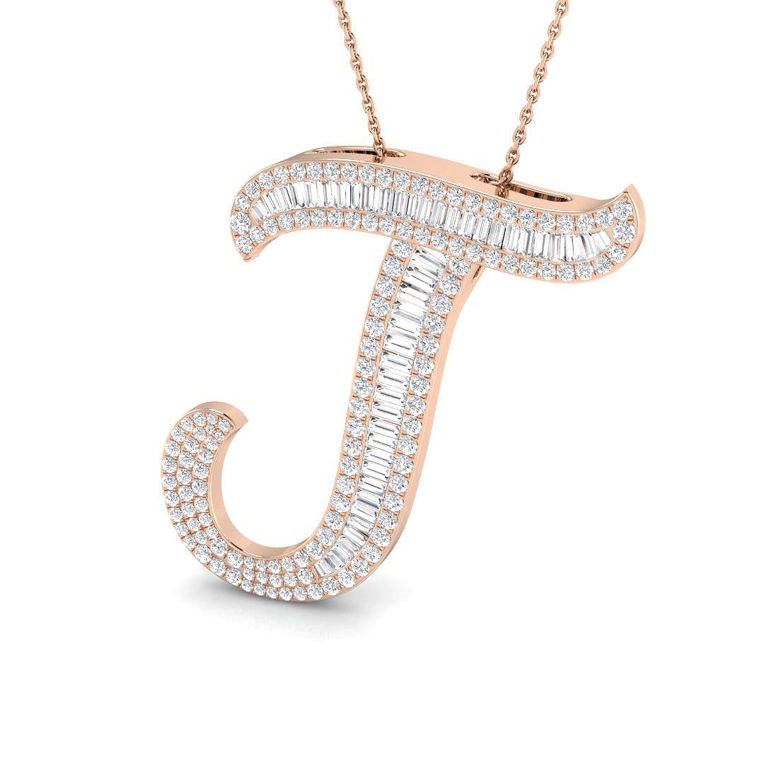Initials Diamond Ring 2.13ct – SP5867-J – 18k Rose Gold