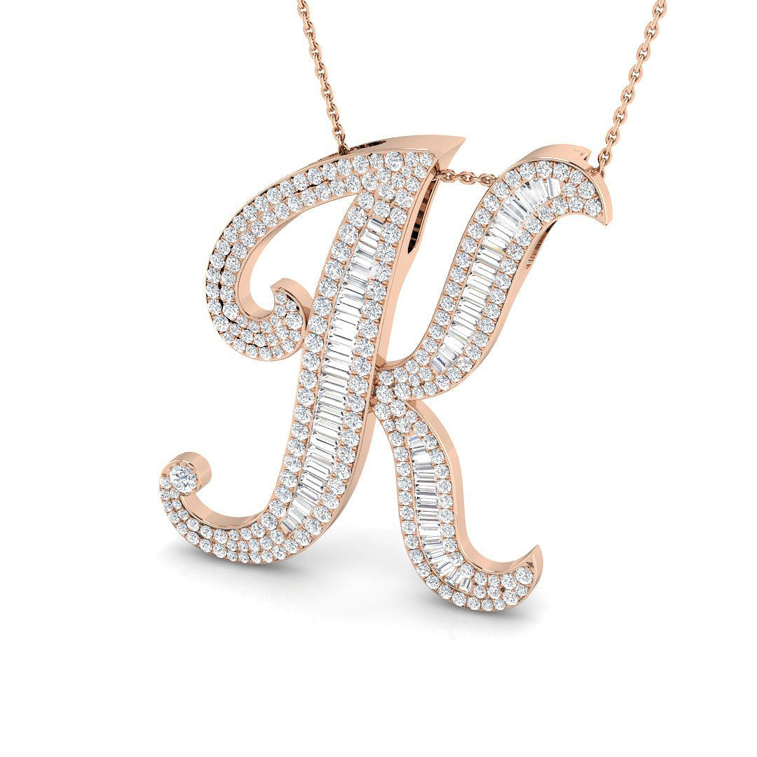 Initials Diamond Ring 2.2ct – SP5867-K – 18k Rose Gold