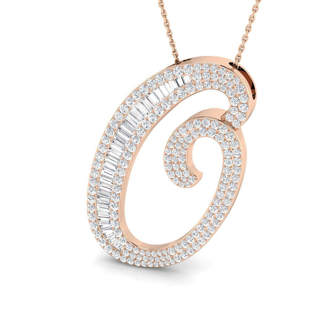 Initials Diamond Ring 2.09ct – SP5867-O – 18k Rose Gold
