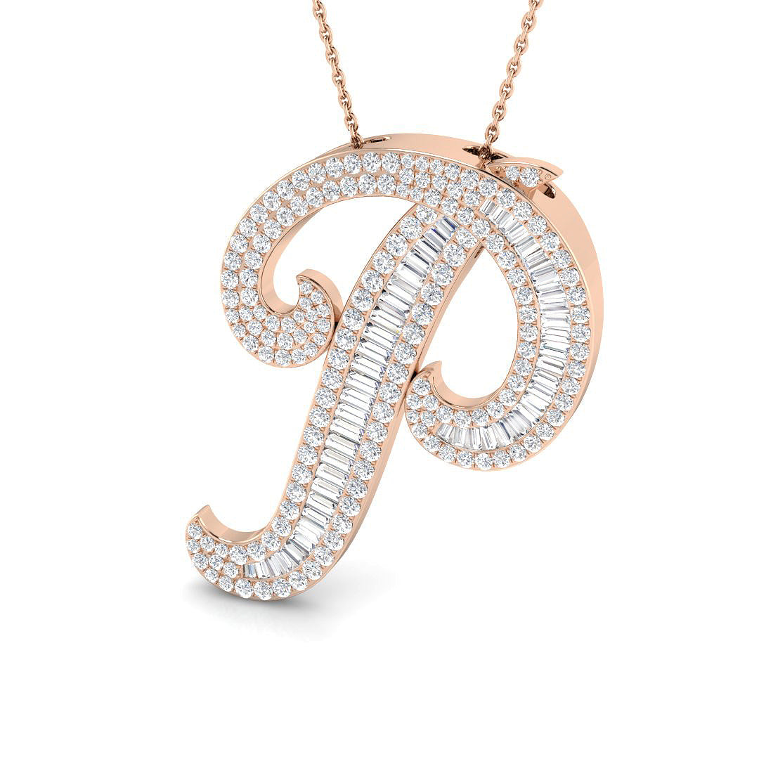 Initials Diamond Ring 2.24ct – SP5867-P – 18k Rose Gold