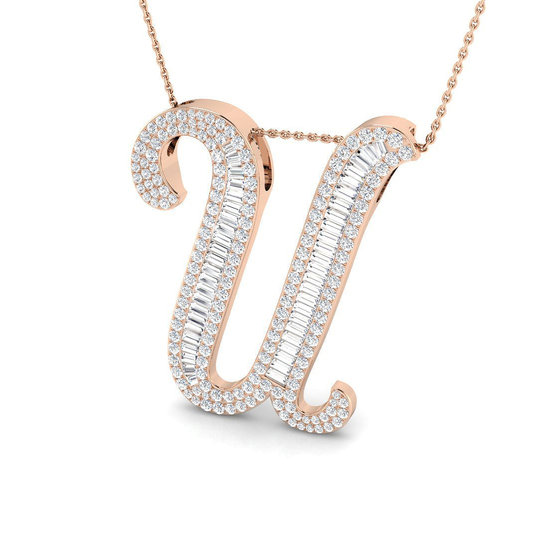 Initials Diamond Ring 2.8ct – SP5867-U – 18k Rose Gold