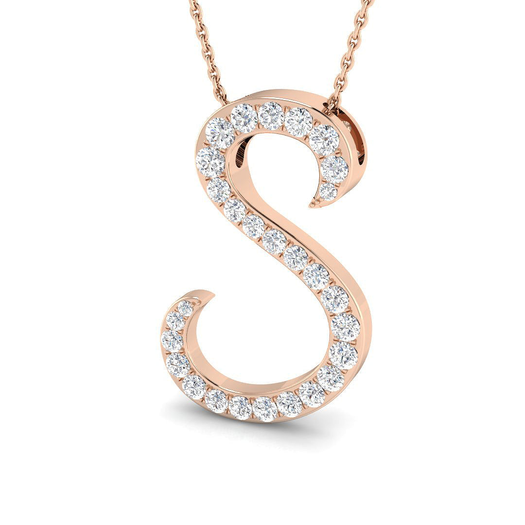 Initials Diamond Ring 0.7ct – SP5889-S – 18k Rose Gold