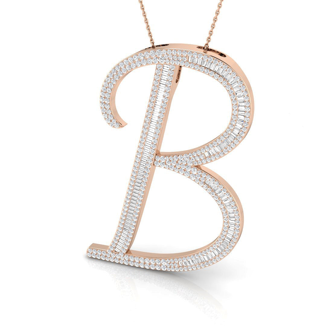 Initials Diamond Ring 2.97ct – SP5980-B – 18k Rose Gold
