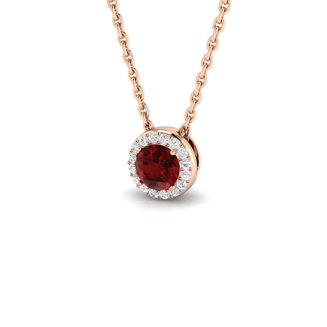 Ruby Diamond Ring 0.27ct – SP5988-3.50~RY – 18k Rose Gold
