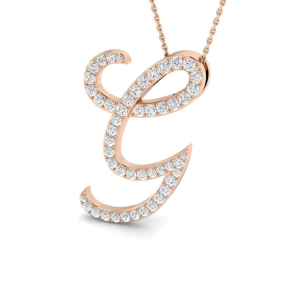 Initials Diamond Ring 0.27ct–1.11ct – SP4909-G – 18k Rose Gold