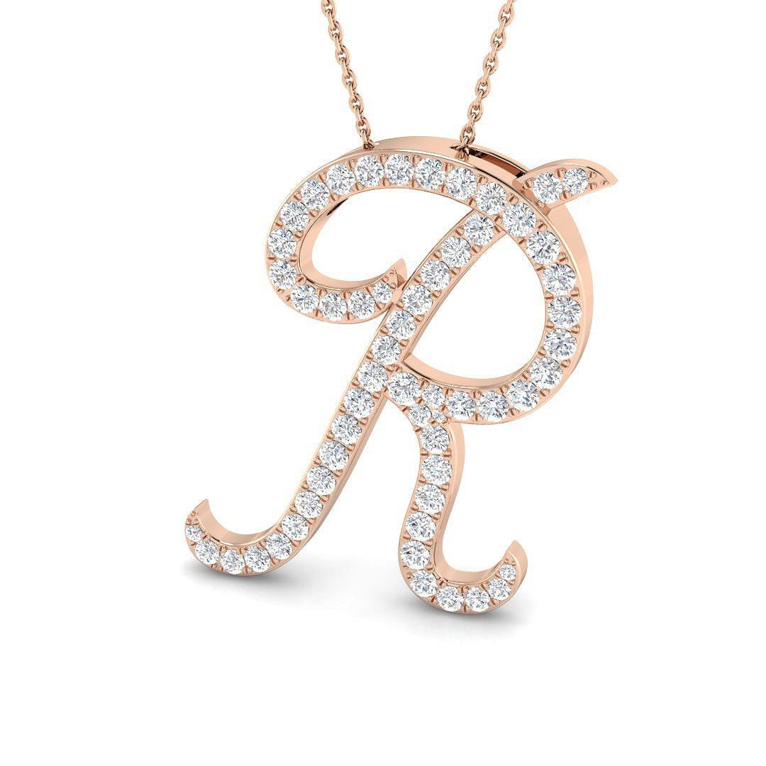 Initials Diamond Ring 0.3ct–1.4ct – SP5820-R – 18k Rose Gold
