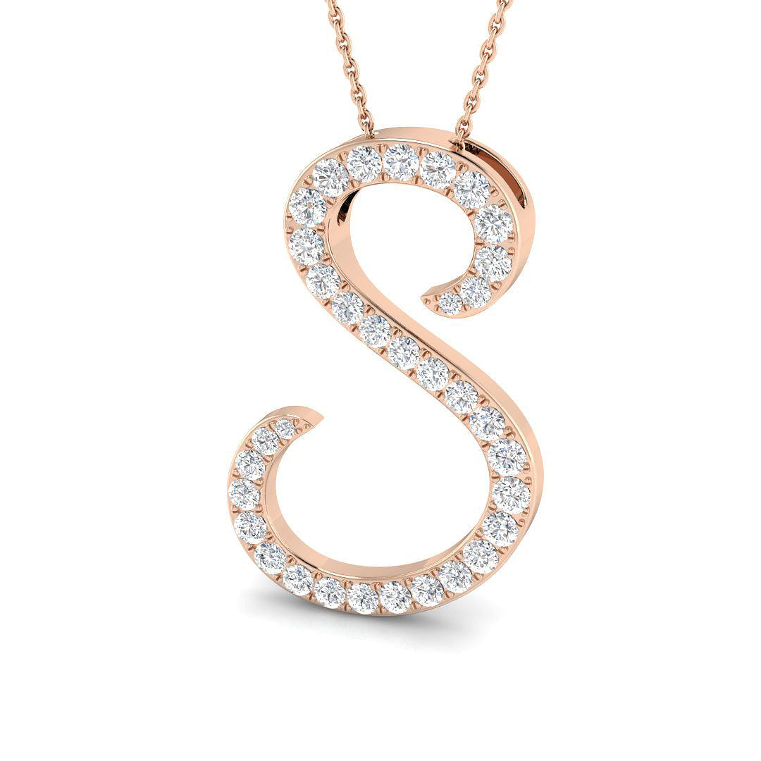 Initials Diamond Ring 1.15ct – SP6016-S – 18k Rose Gold
