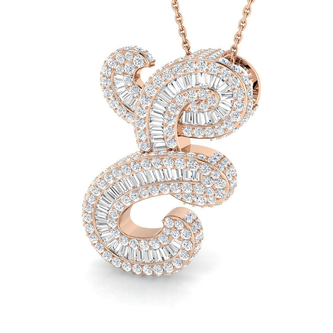 Initials Diamond Ring 2.65ct – SP6069-E – 18k Rose Gold