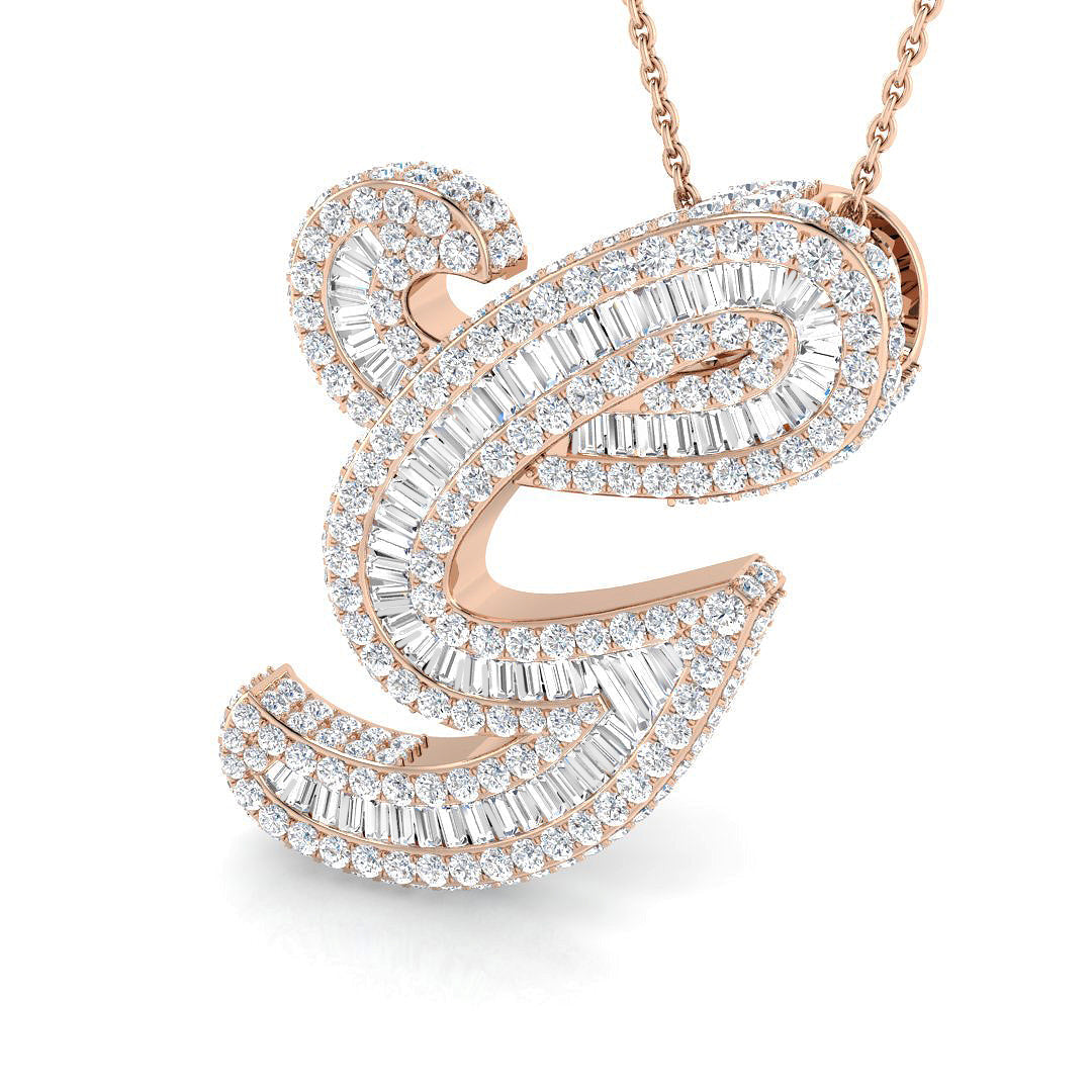 Initials Diamond Ring 3.15ct – SP6069-G – 18k Rose Gold