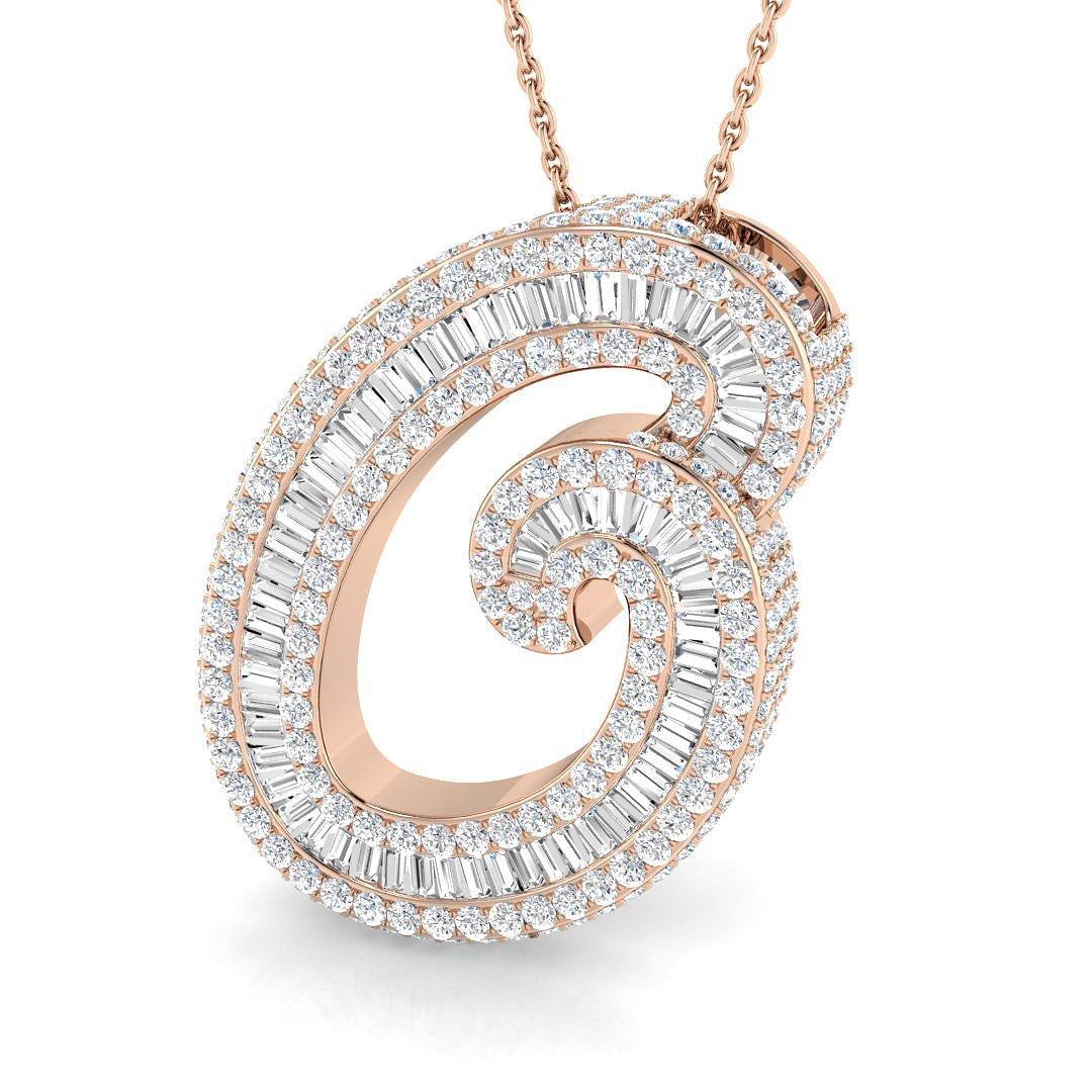 Initials Diamond Ring 2.85ct – SP6069-O – 18k Rose Gold
