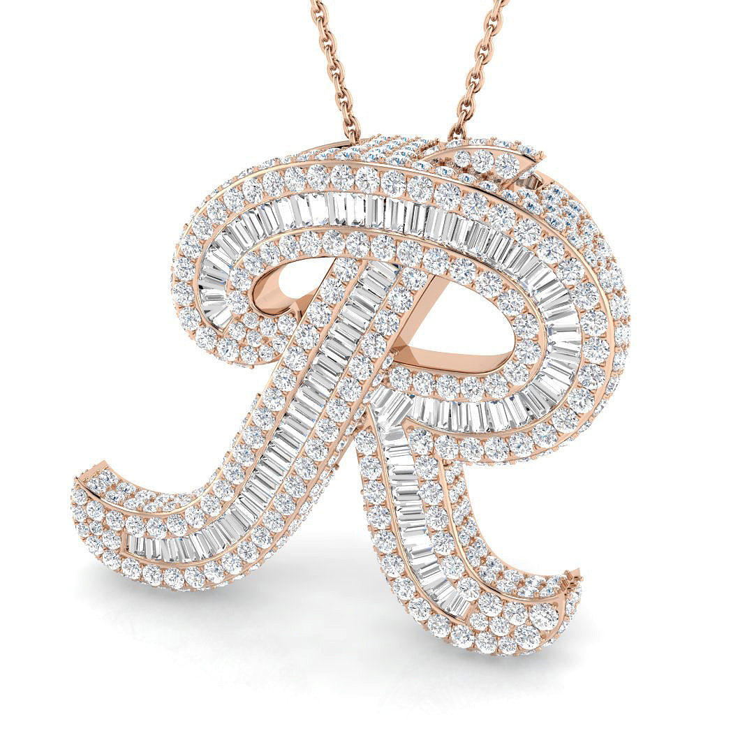 Initials Diamond Ring 3.7ct – SP6069-R – 18k Rose Gold