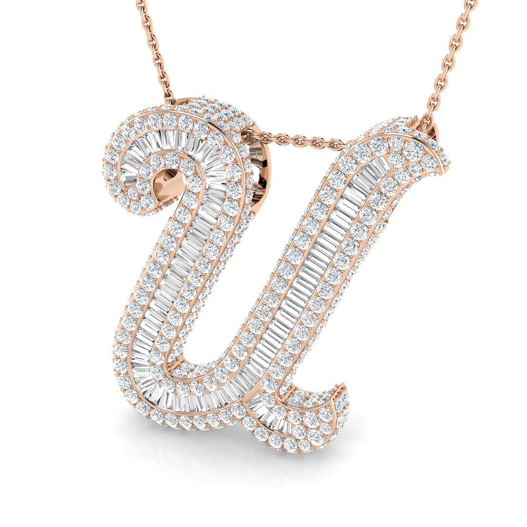 Initials Diamond Ring 3.6ct – SP6069-U – 18k Rose Gold