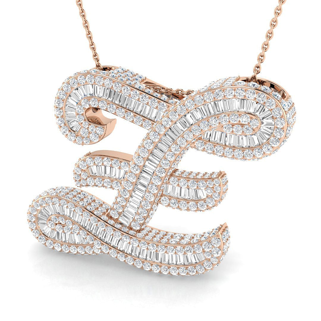 Initials Diamond Ring 4.91ct – SP6069-Z – 18k Rose Gold