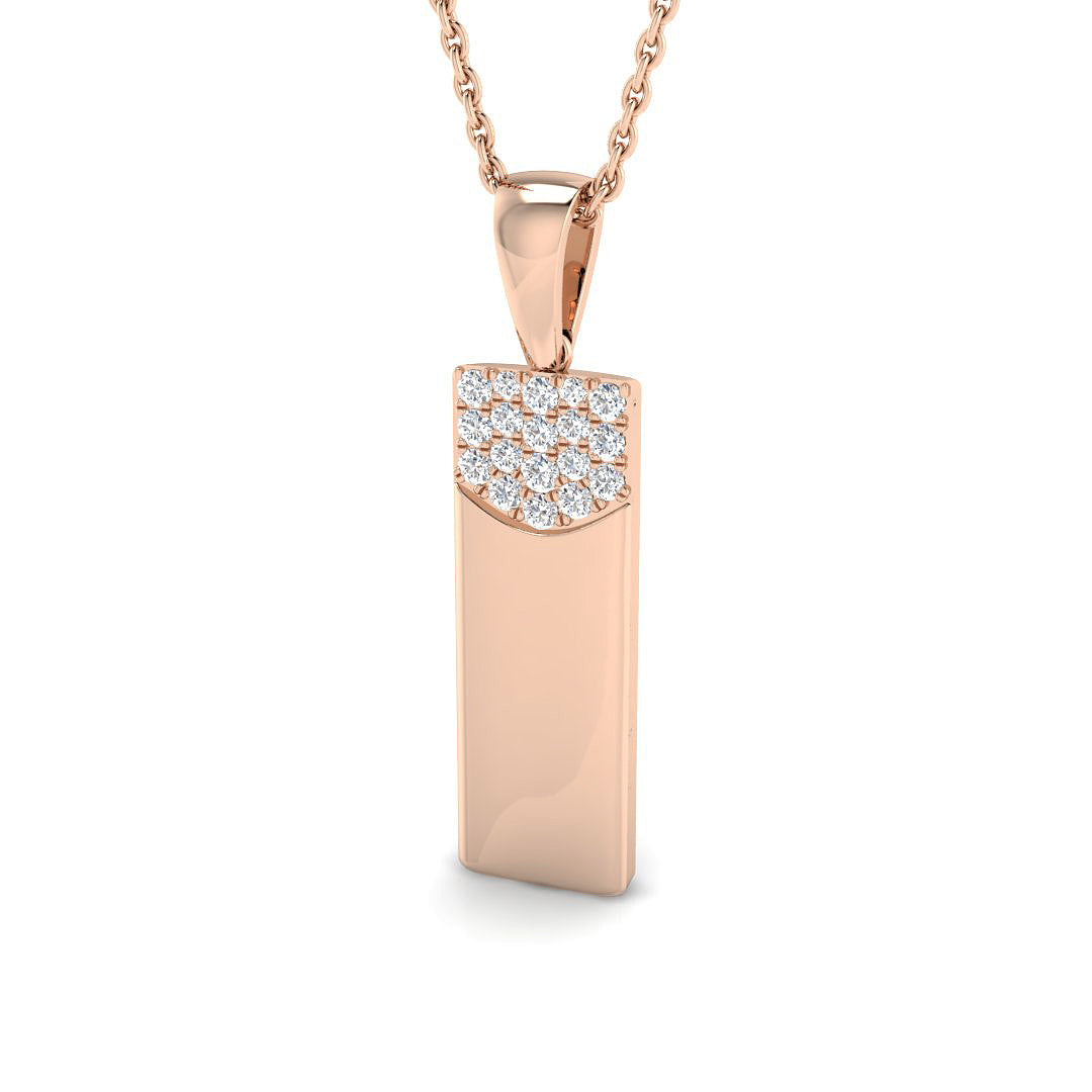 Fancy Diamond Ring 0.13ct – SP6214 – 18k Rose Gold