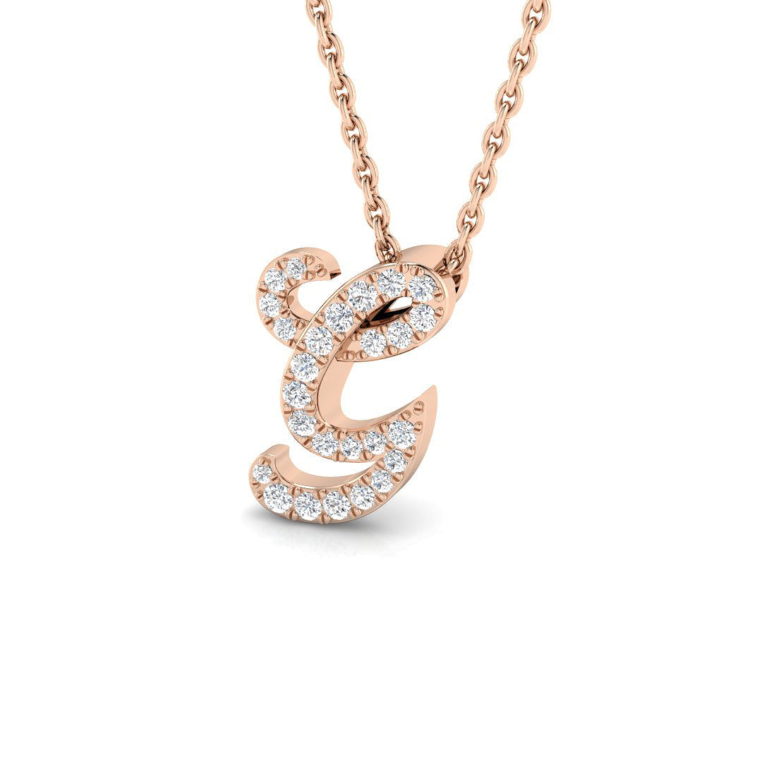 Initials Diamond Ring 0.11ct – SP6240-G – 18k Rose Gold