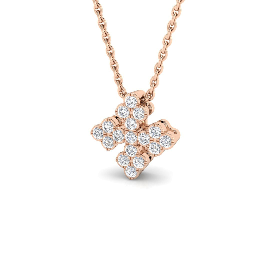 Fancy Diamond Ring 0.19ct – SP6331 – 18k Rose Gold