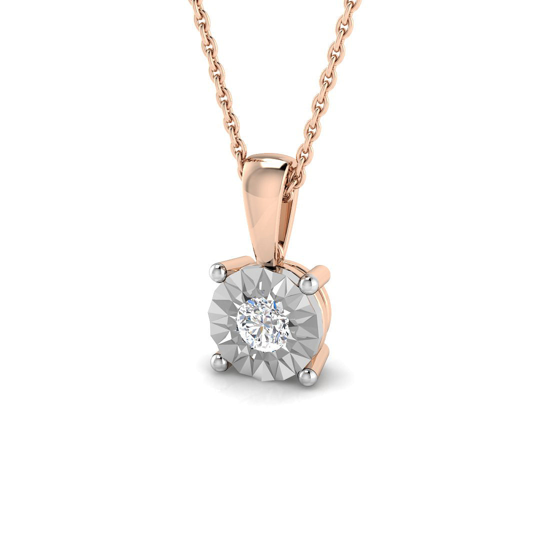 Solitaire Diamond Ring 0.04ct–0.16ct – SP6347 – 18k Rose Gold