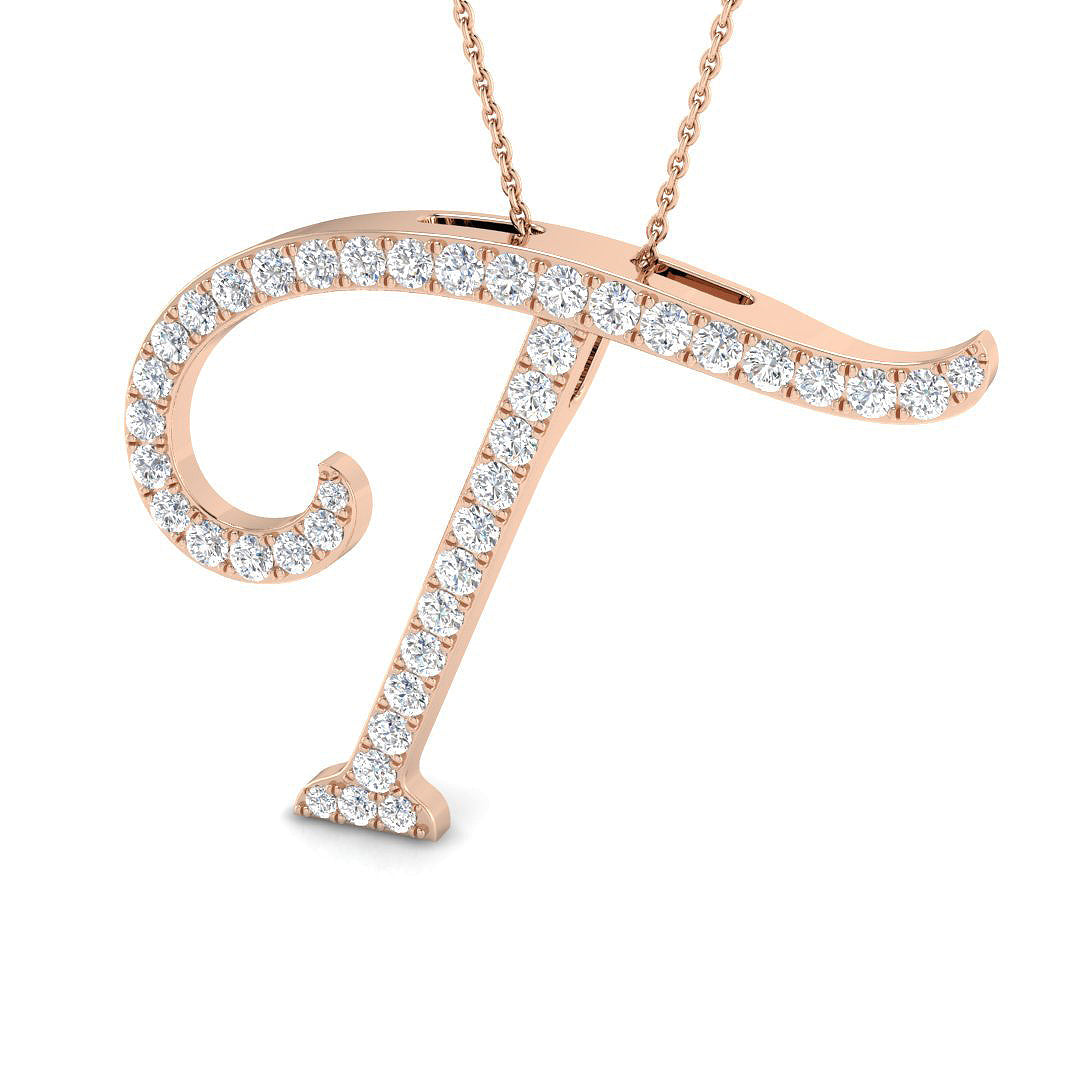 Initials Diamond Ring 1.61ct – SP6439-T – 18k Rose Gold