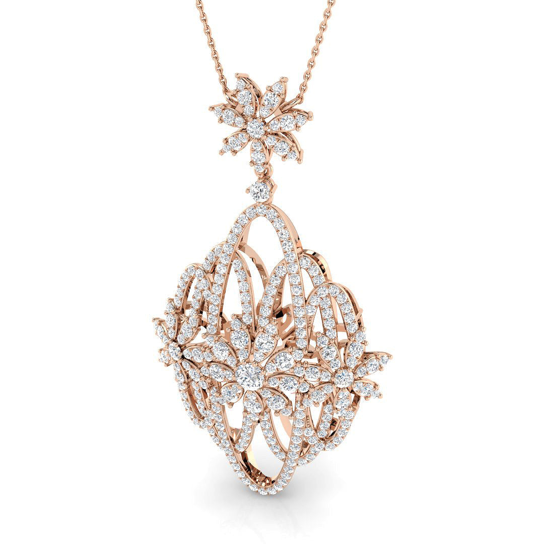 Fancy Diamond Ring 3.03ct – SP6444 – 18k Rose Gold
