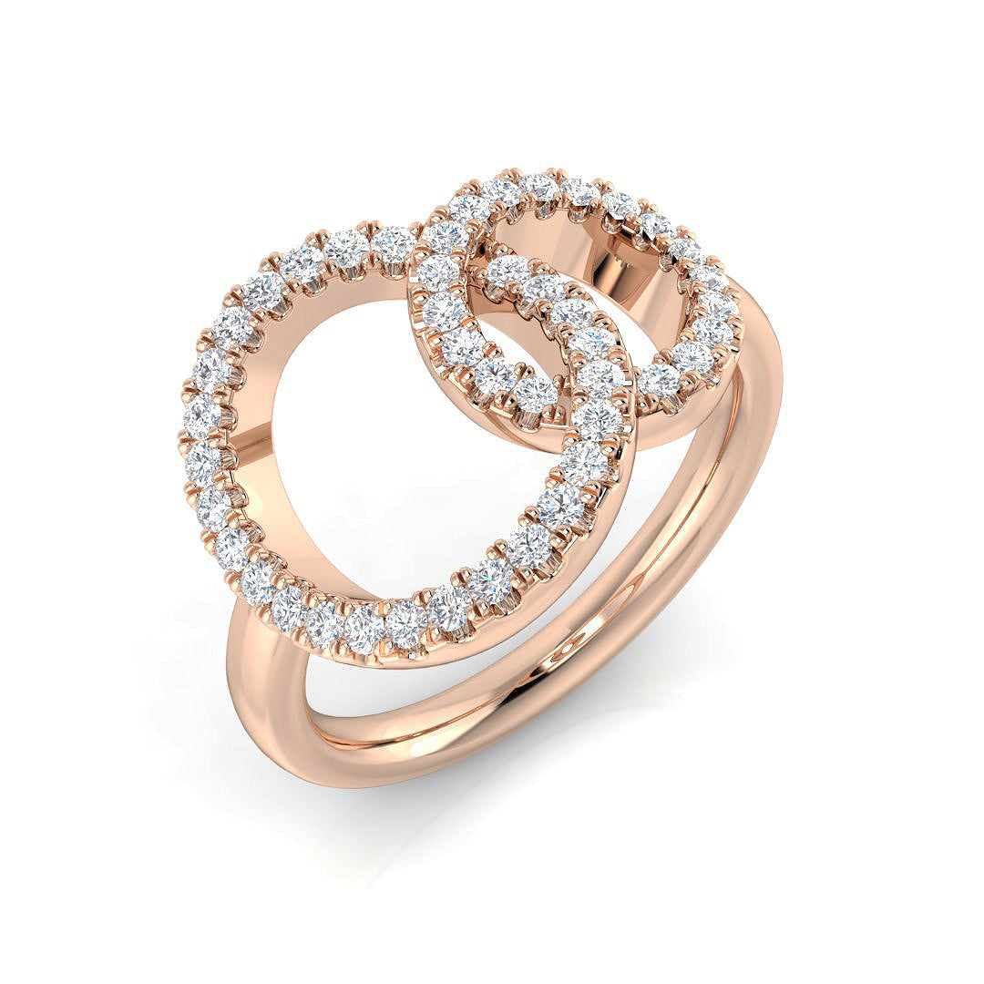 Circle of Life Diamond Ring 0.37ct – SR1237 – 18k Rose Gold