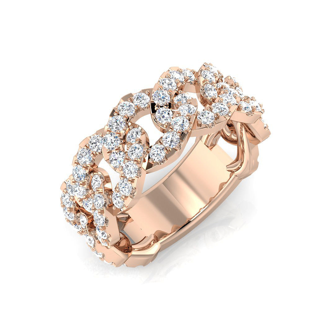 Fancy Diamond Ring 0.82ct–1.36ct – SR1343 – 18k Rose Gold