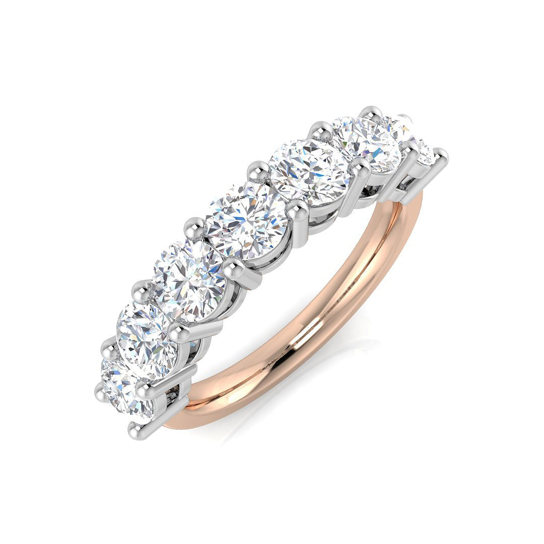 Multi Stone Diamond Ring 0.4ct–1.71ct – SL9056 – 18k Rose Gold