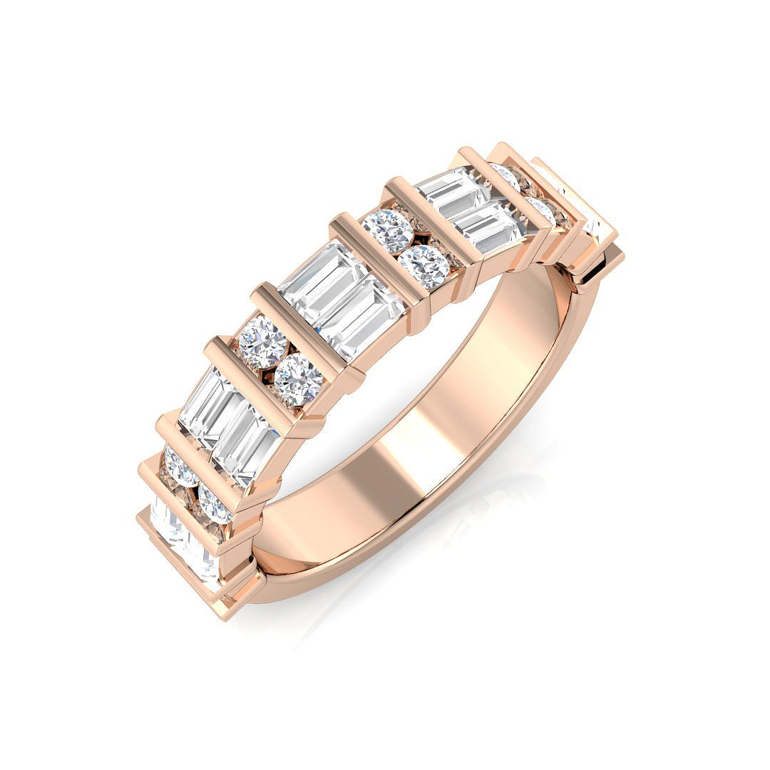 Half Eternity Diamond Ring 0.89ct – SR2164 – 18k Rose Gold