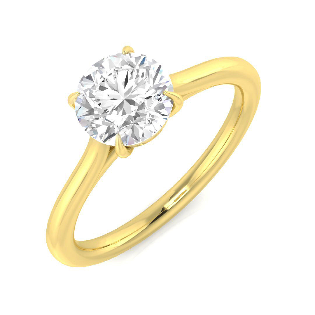 Engagement Diamond Ring 0.98ct–1.01ct – SR2426 – 18k Two Tone Gold