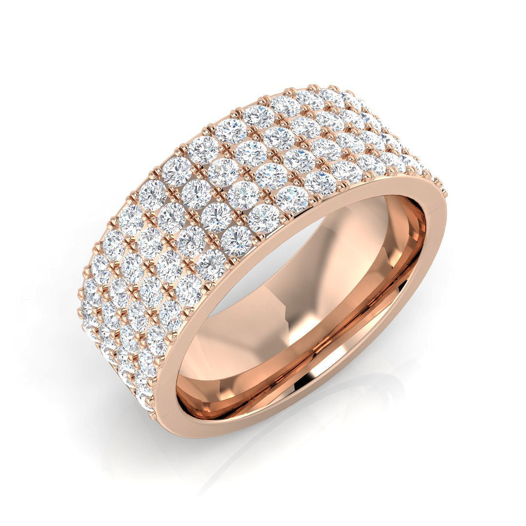 Half Eternity Diamond Ring 1.25ct – SR3030 – 18k Rose Gold