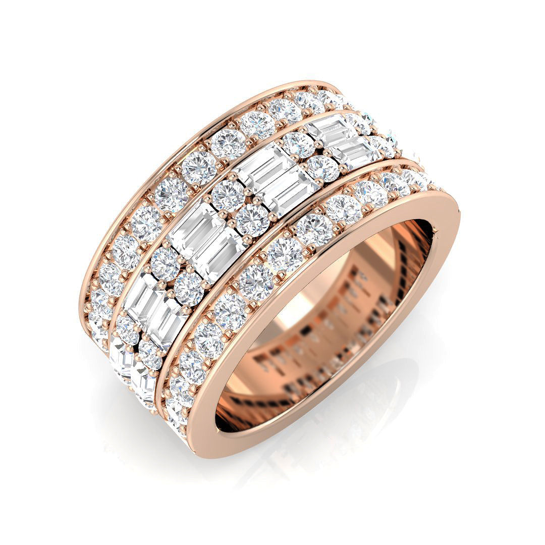 Half Eternity Diamond Ring 1.31ct–1.87ct – SR3382 – 18k Rose Gold