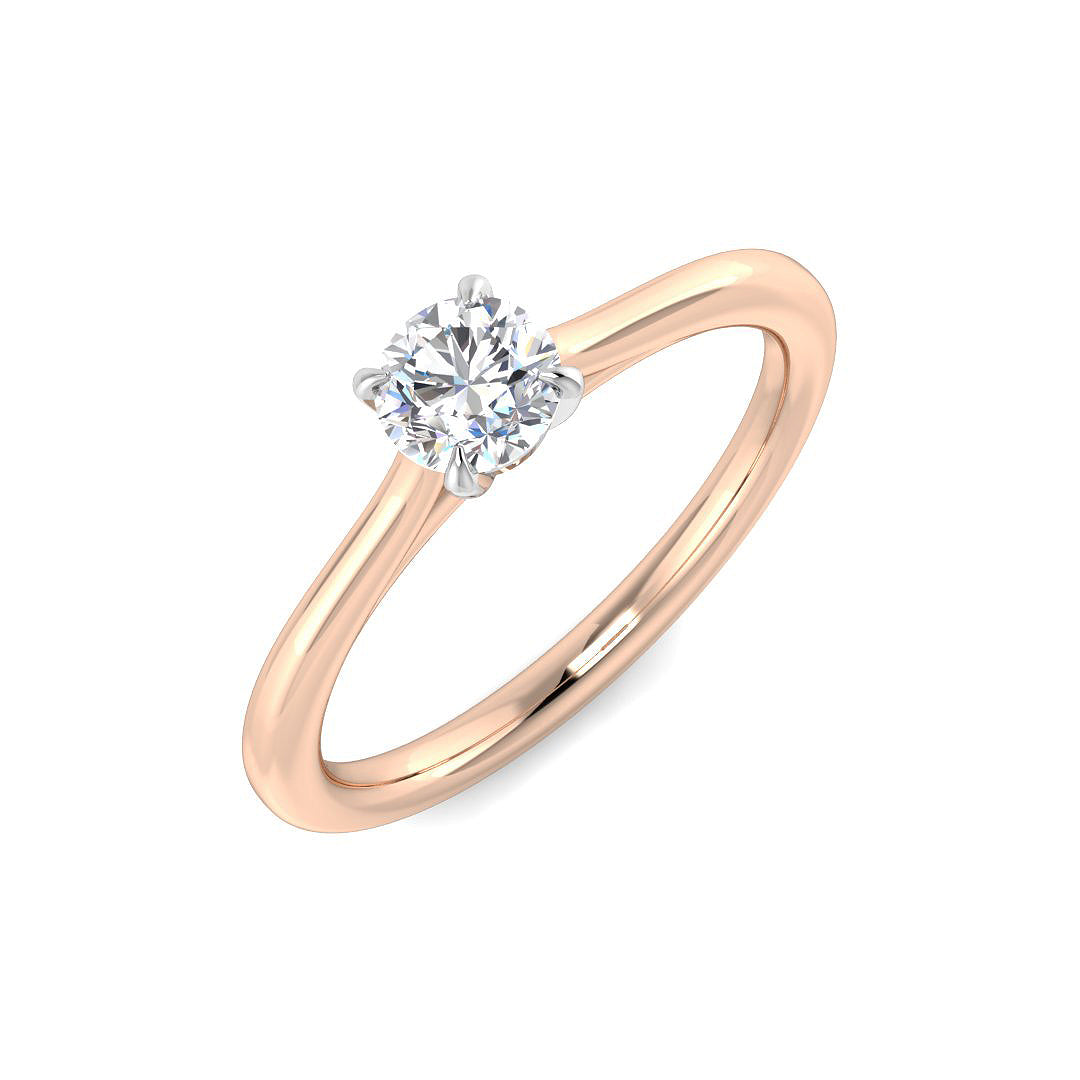Engagement Diamond Ring 0.4ct–0.5ct – SR3634 – 18k Rose Gold