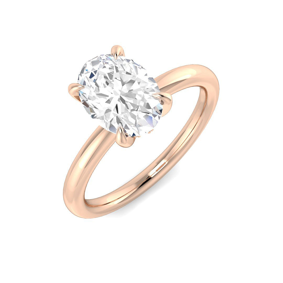 Engagement Lab-Grown Diamond Ring 1.57ct–1.6ct – SR3786 – 18k Rose Gold