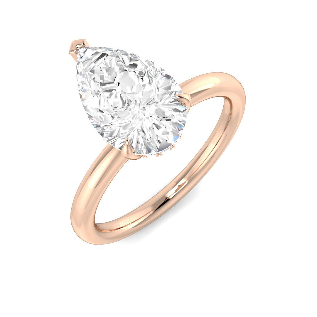 Engagement Lab-Grown Diamond Ring 2.08ct–2.31ct – SR3804 – 18k Rose Gold